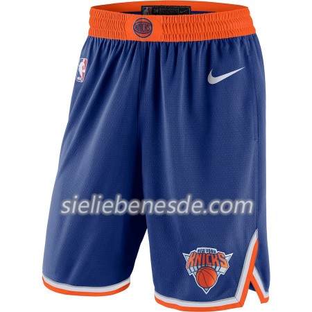 New York Knicks Blau 2018-19 Nike Herren Kurze Hose Swingman